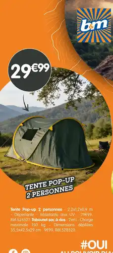 b&m Tente Pop-up 2 personnes offre