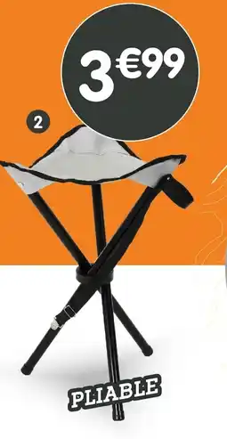 b&m Tabouret de camping pliable offre