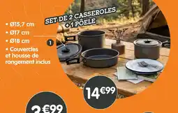 b&m Set de 3 casseroles compactes offre