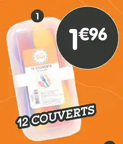 b&m Set de couverts en plastique x12 avec boite offre
