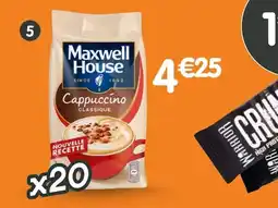 b&m Maxwell House Capuccino soluble offre