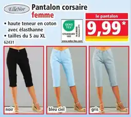 Norma Elle Nor Pantalon corsaire femme offre