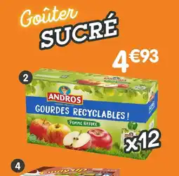 b&m Andros gourdes compotes pomme nature offre