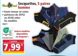 Norma Socquettes, 5 paires homme offre