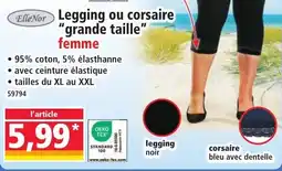 Norma Elle Nor Legging ou corsaire grande taille femme offre