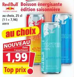 Norma Red Bull Boisson énergisante édition saisonnière offre