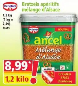 Norma Dr.Oetker Bretzels apéritifs mélange d'Alsace offre