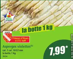 Norma Asperges violettes offre