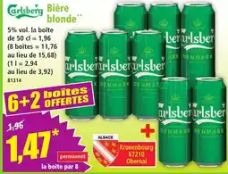 Norma Carlsberg Bière blonde offre