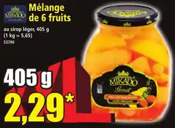 Norma Mélange de 6 fruits offre
