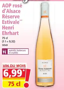 Norma Aop rosé d'alsace réserve estivale henri ehrhart offre