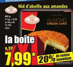 Norma Nid d'abeille aux amandes offre