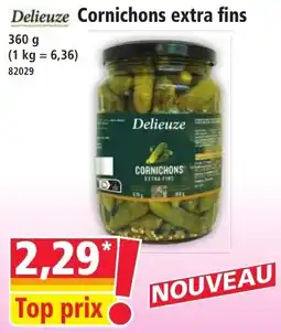 Norma Delieuze Cornichons extra fins offre