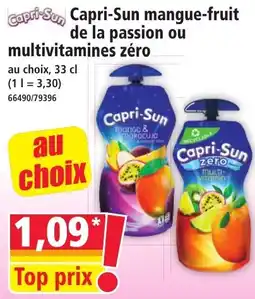 Norma Capri-Sun mangue-fruit de la passion ou multivitamines zéro offre