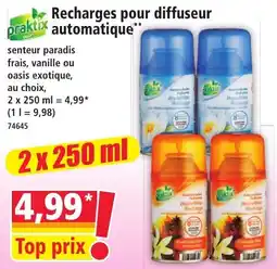 Norma Praktix Recharges pour diffuseur automatique offre