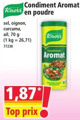 Norma Knorr Condiment Aromat en poudre offre