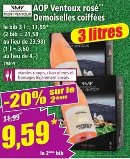 Norma Aop ventoux rosé demoiselles coiffées offre