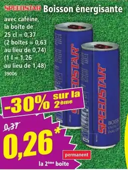 Norma Speedstar Boisson énergisante offre