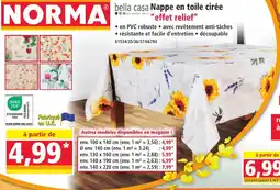 Norma Bella Casa Nappe en toile cirée offre