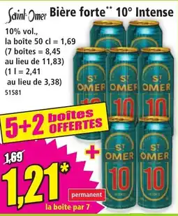 Norma Saint-Omer Bière forte 10° Intense offre