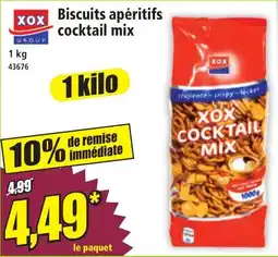 Norma Xox Biscuits apéritifs cocktail mix offre