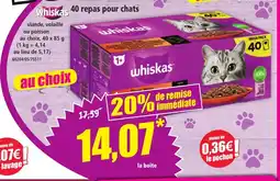 Norma Whiskas 40 repas pour chats offre