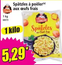 Norma Spätzles à poêler aux œufs frais offre