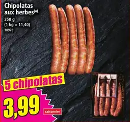 Norma Chipolatas aux herbes offre