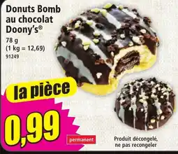 Norma Donuts Bomb au chocolat Doony's offre