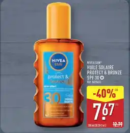 ALDI NIVEA SUN Huile solaire protect & bronze offre