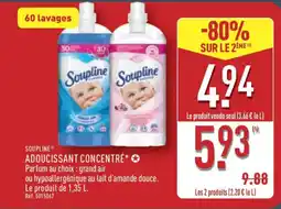 ALDI SOUPLINE Adoucissant concentré offre