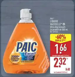 ALDI PAIC Liquide vaisselle offre