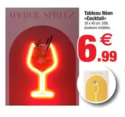 Bazarland Tableau néon cocktail offre