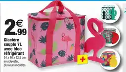 Bazarland Glacière souple 7l avec bloc réfrigérant offre