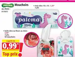 Norma Paloma mouchoirs étuis dino offre