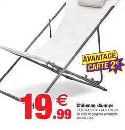 Bazarland Chilienne sunny offre