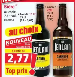 Norma Jenlain bière blonde offre