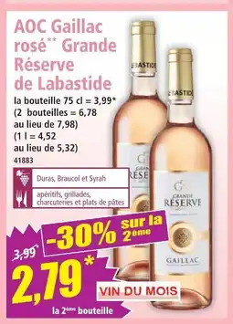 Norma Grande réserve de labastide aoc gaillac rosé offre