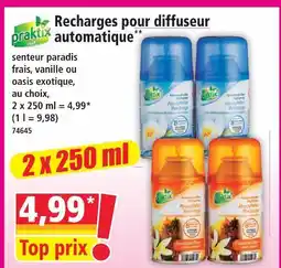Norma Praktix recharges pour diffuseur automatique offre