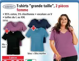 Norma Ellenor t-shirts grande taille offre