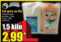Norma Meandros sel gros ou fin offre