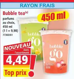 Norma Bubble go bubble tea offre