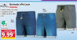 Norma Ronley bermuda effet jean homme offre