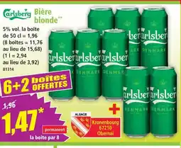Norma Carlsberg bière blonde offre
