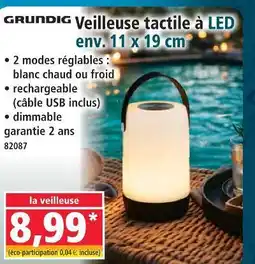 Norma Grundig veilleuse tactile à led offre