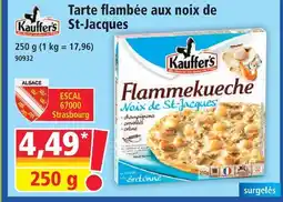 Norma Kauffers tarte flambée aux noix de st-jacques offre