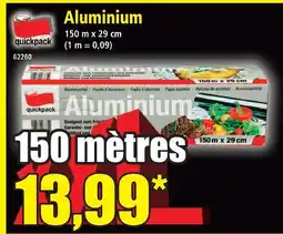 Norma Quickpack aluminium offre
