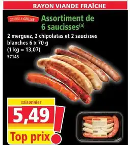 Norma Assortiment de 6 saucisses offre
