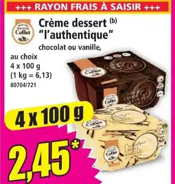 Norma Maison collet crème dessert l'authentique offre