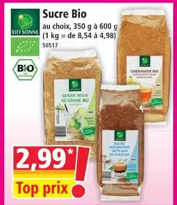 Norma Bio sonne sucre bio offre